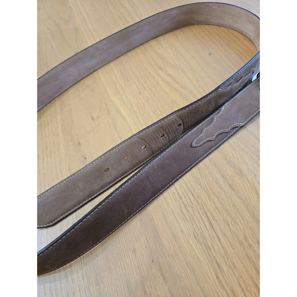 Justin Boots Mens Brown Leather Classic Western Belt Size 54 X5409 Top Grain USA